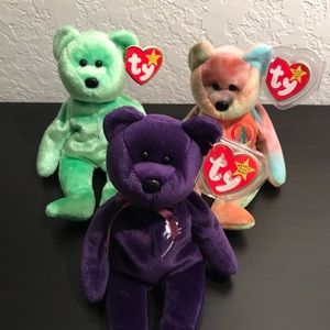 Beanie Babies Lot w/ Princess Diana Bear
